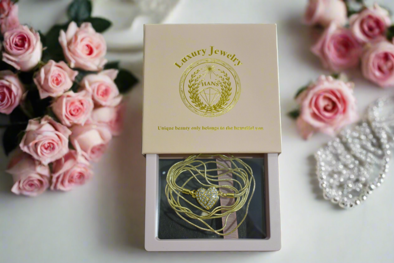 18K Gold Plated Magnetic Heart Necklace