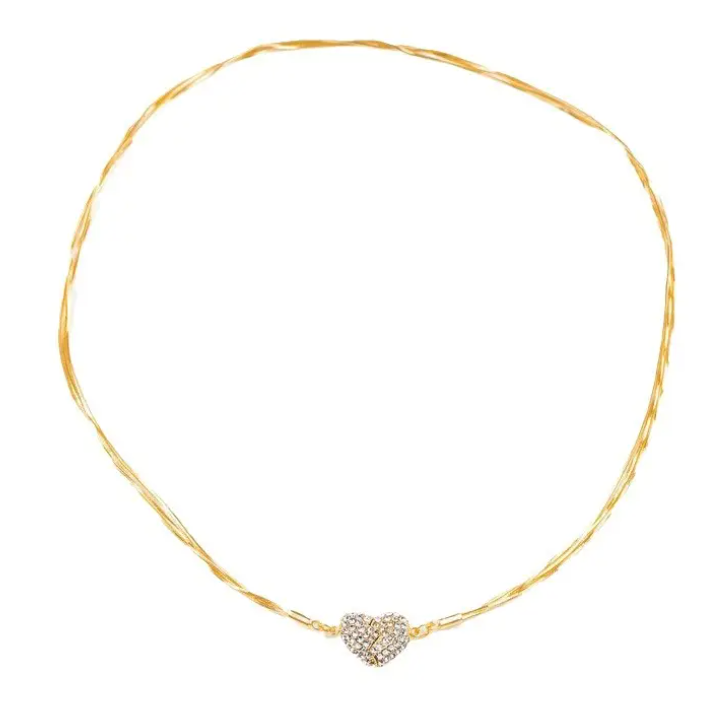 18K Gold Plated Magnetic Heart Necklace