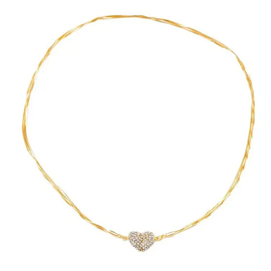 18K Gold Plated Magnetic Heart Necklace
