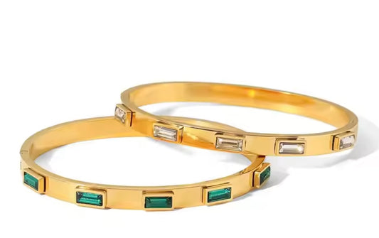18K Gold Plated Bangle Bracelet