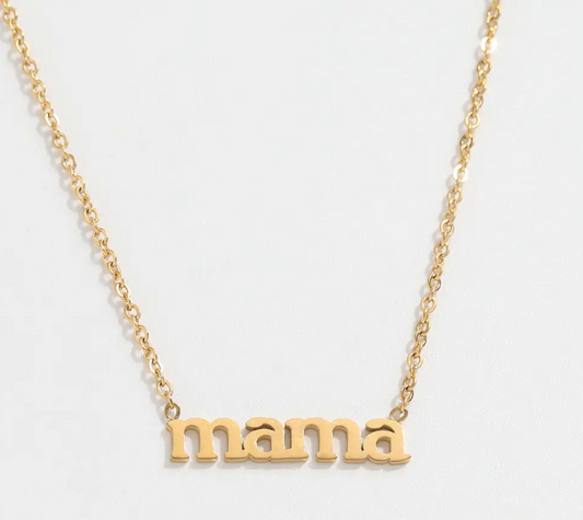 18K Gold Plated MAMA Necklace